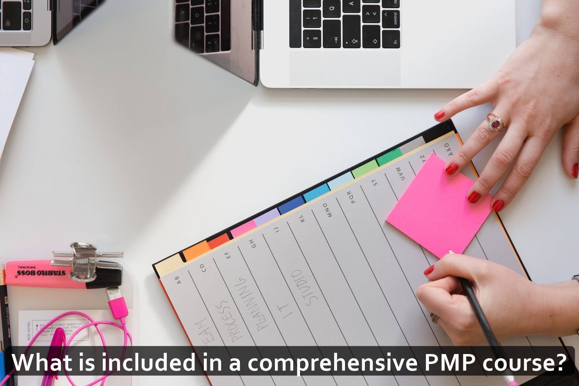 What is included in a comprehensive PMP course?